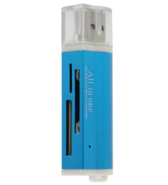 Stylish Gold Usb 2.0 All In 1 Multi Memory Card Reader With Versatile Storage Options