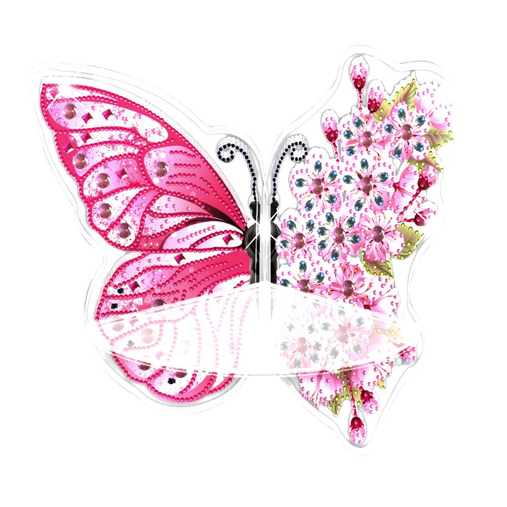 

Butterfly Diamond Painting Corner Shelf Storage Rack Acrylic Diamond Art Corner Display Rack for Wall Decor Storage