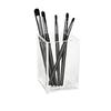 Acrylic Square Pen Holder, Thick Transparent Makeup Brush & Eyebrow Pencil Organizer Box for Dormitory Desk
