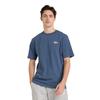 New Balance MT51966 Short Sleeve Shoe Patch T-Shirt (MT51966 51964 51962) Men's VTI (Vintage Indigo) Size L