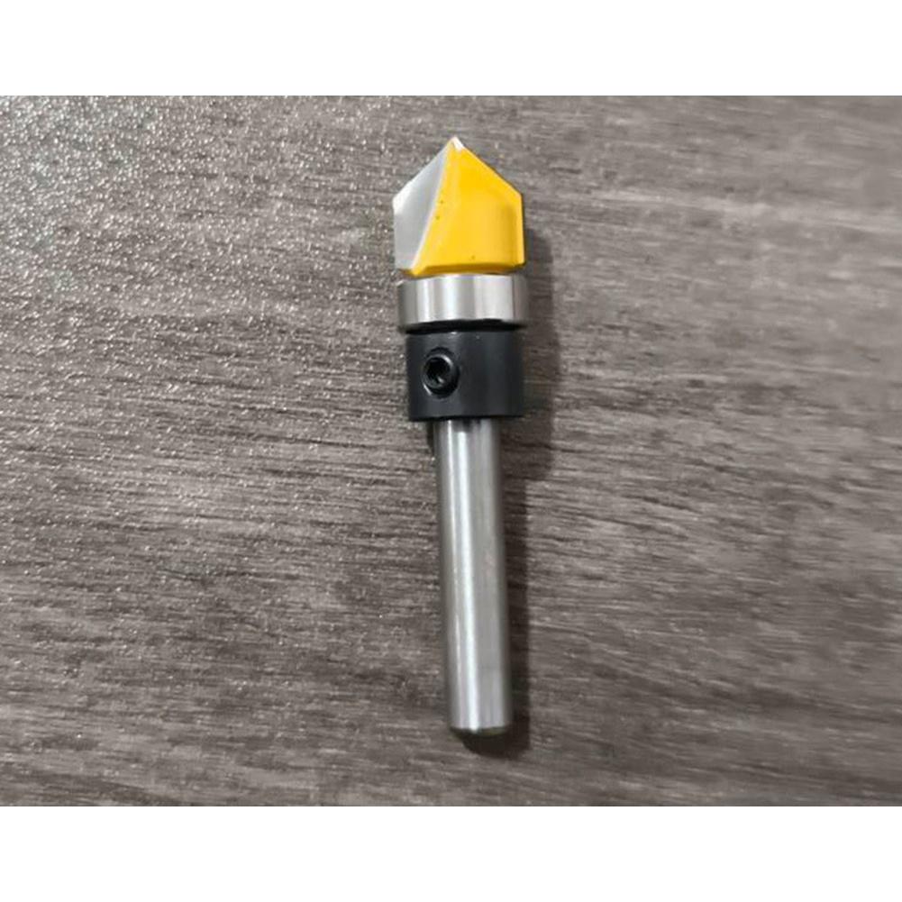 Woodworking Trimming Machine Use V Groove Router Bit Carbide Router Bit For Woodworking Long-lasting Sharpness