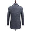 Erkekler İçin Yeni Kış atkı yakalı Yün Ceket, Kalınlaştırılmış Orta Boy Yün Ceket, Rüzgarlık, Yün Ceket