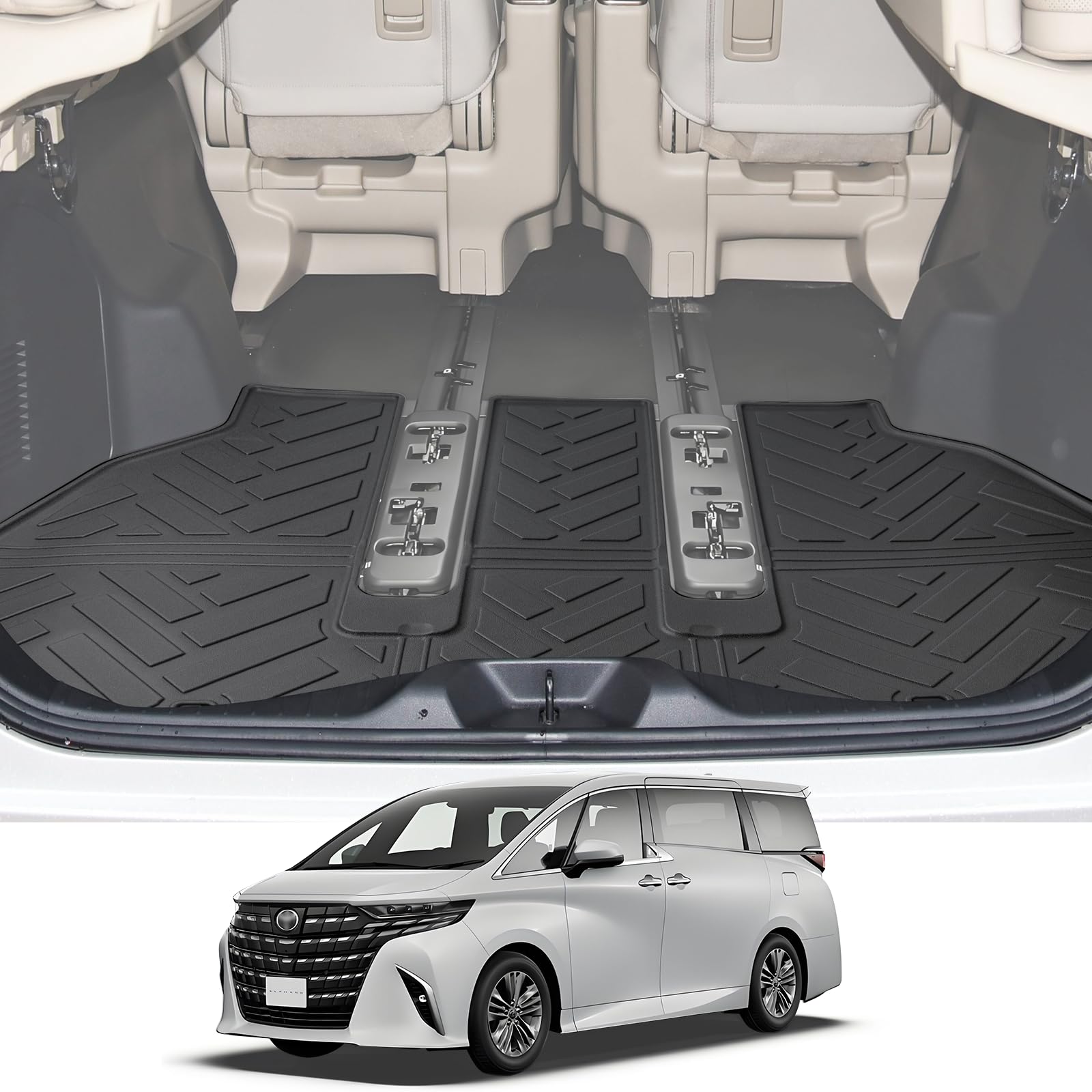 

LANGBEAN Toyota Alphard 40 Серия Vellfire Багажник Alphard 40 Серия Эксклюзивный 3D Водонепроницаемый TPE Легко Царапается Пятна Alphard 40 Интерьер Кастом