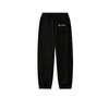 Kids' New Balance Knitted Sweatpants Brand Embroidery Logo Cuffed Thermal 4LF43102-BK