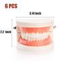 6 Packs Dental Teeth Model, Dental Demonstration Model for Study, Standard Teeth Models, Plastic Mouth Model, Fake Mouth for Teaching, Dentist