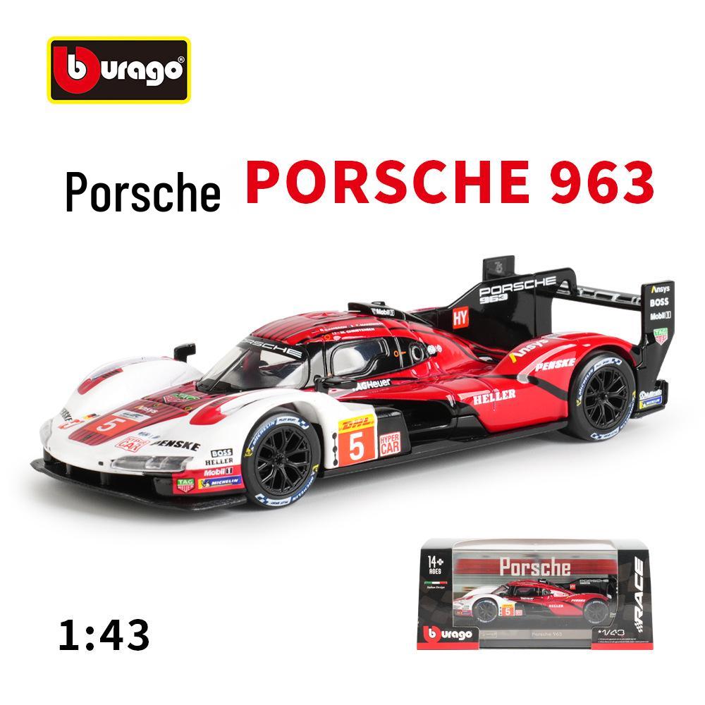 

1:43 Модель гоночного автомобиля Porsche 963 - Сплав Дисплей и Коллекция