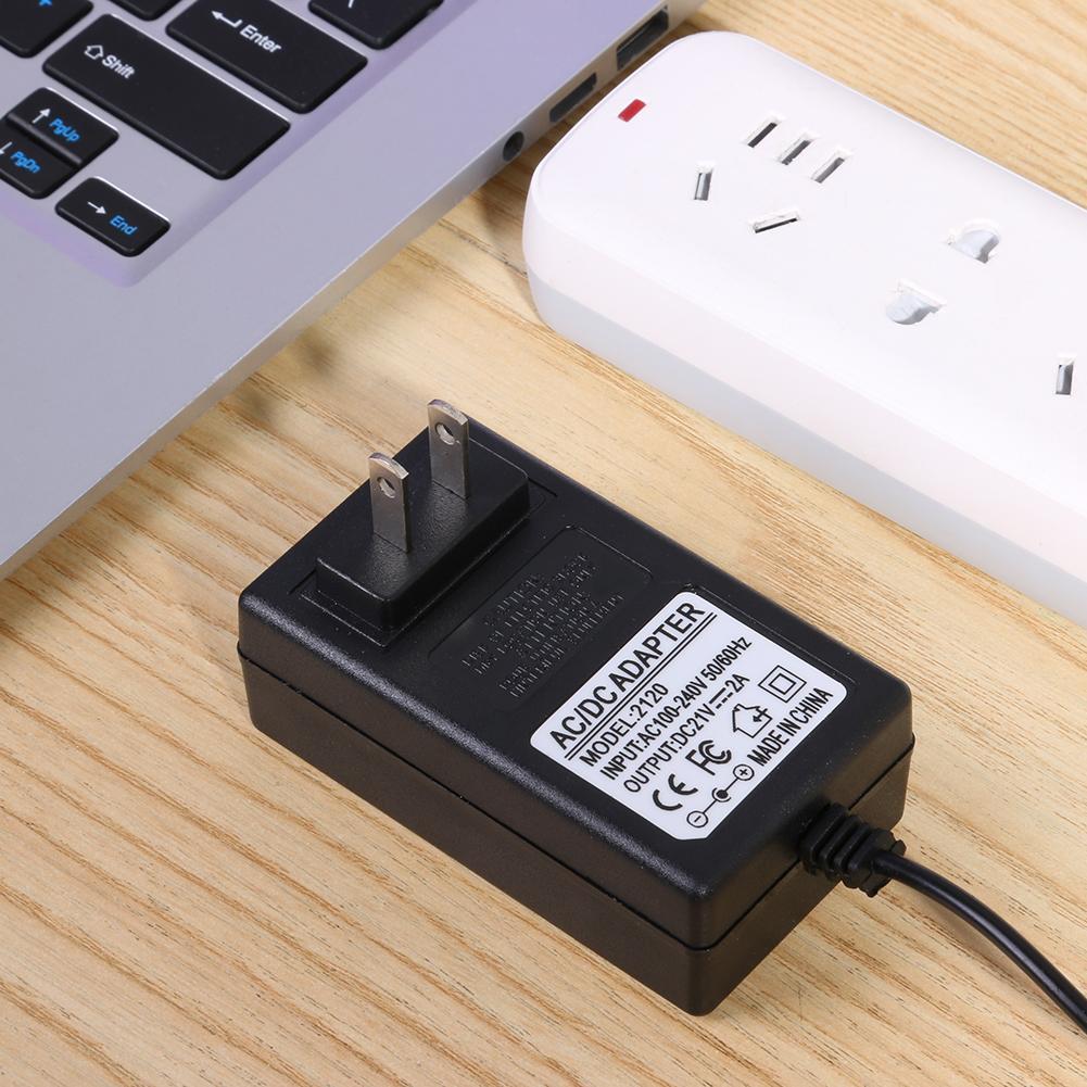 21V DC 2A Battery Charger Intelligent Lithium Li-on Power Adapter EU US Plug 5.5mm x 2.1mm Accessories for Home