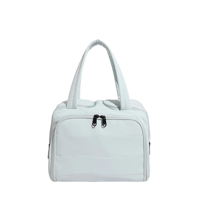 Women's 2025 Multi-Functional Cross-Border Handbag: Large Capacity Fashion Cosmetic & Toiletry Bag with Portable Partition Storage.