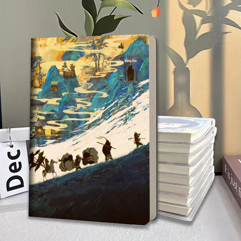 Langlangshan Little Monster Notebook: Durable Plastic Cover, Thick Pages, for Middle & Primary School Students