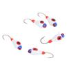 5 Pcs Winter Ice Fishing Jigs Kit Hooks Lures for Bass Perch Crappie Micro 5MM Ice Fishing Gear