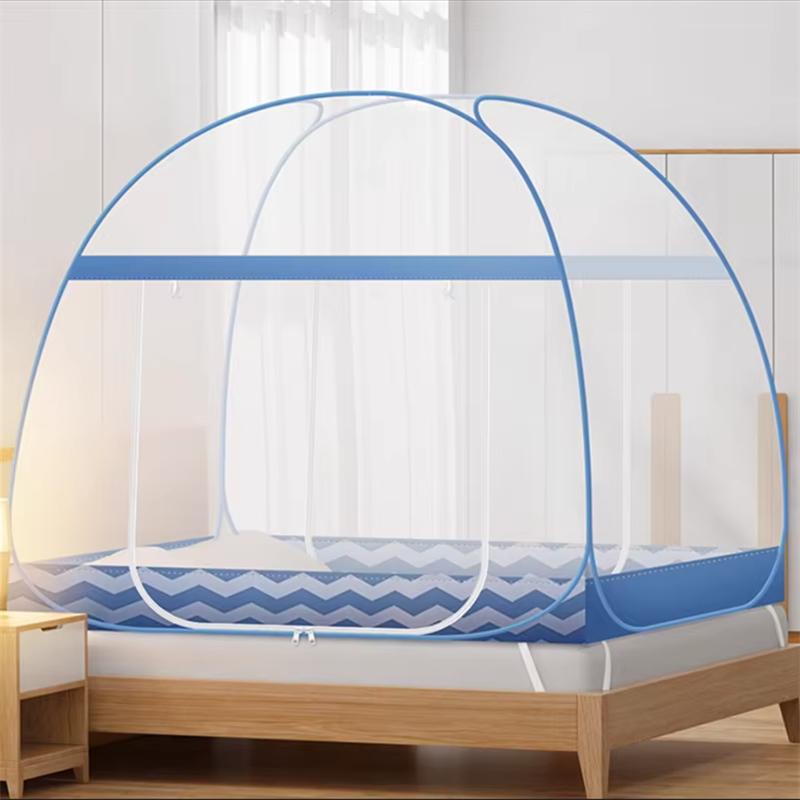 Summer Mongolian Yurt Mosquito Net Free Installation Foldable Mosquito Nets Encrypting Mesh Home Baby Anti Fall Mosquito Net