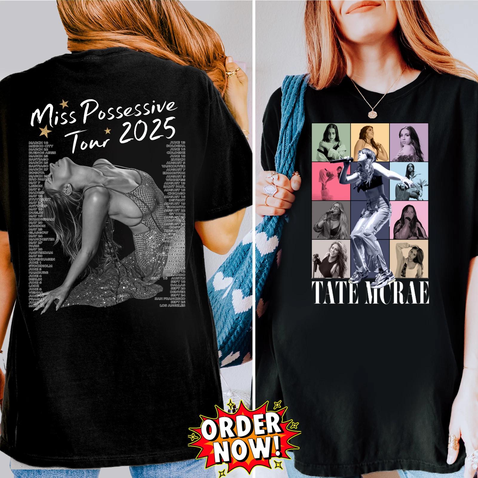 Vintage Tate McRae Concert Tee T8 Fan Shirt Pop Star Merch Unisex Tour Tee XL
