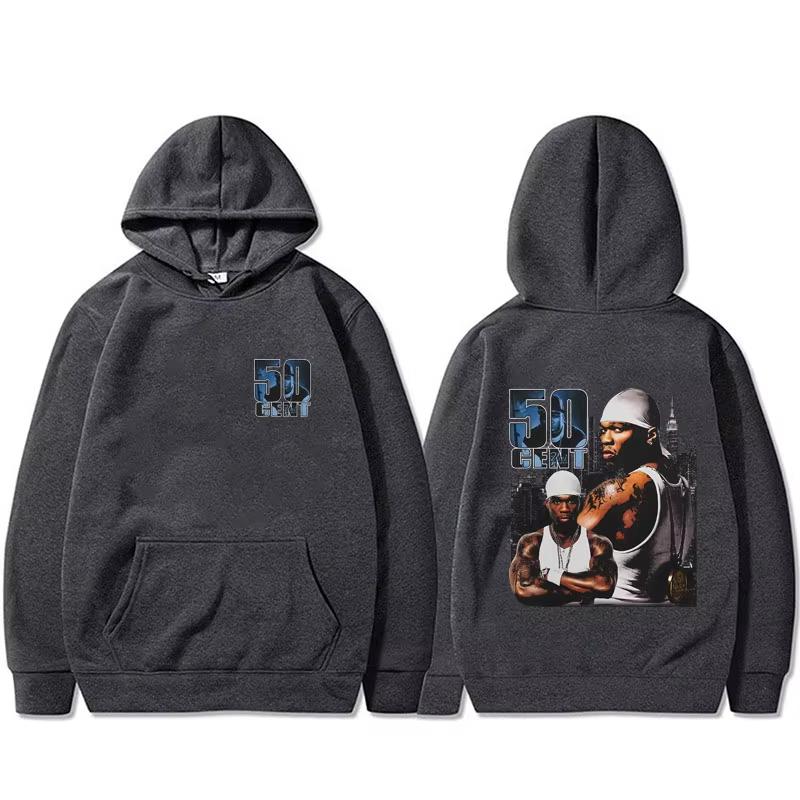 Rapper 50 Cent Curtis Graphic Hoodie Men's Casual Plus-size Hip-hop Sweatshirt Comfortable Hoodie