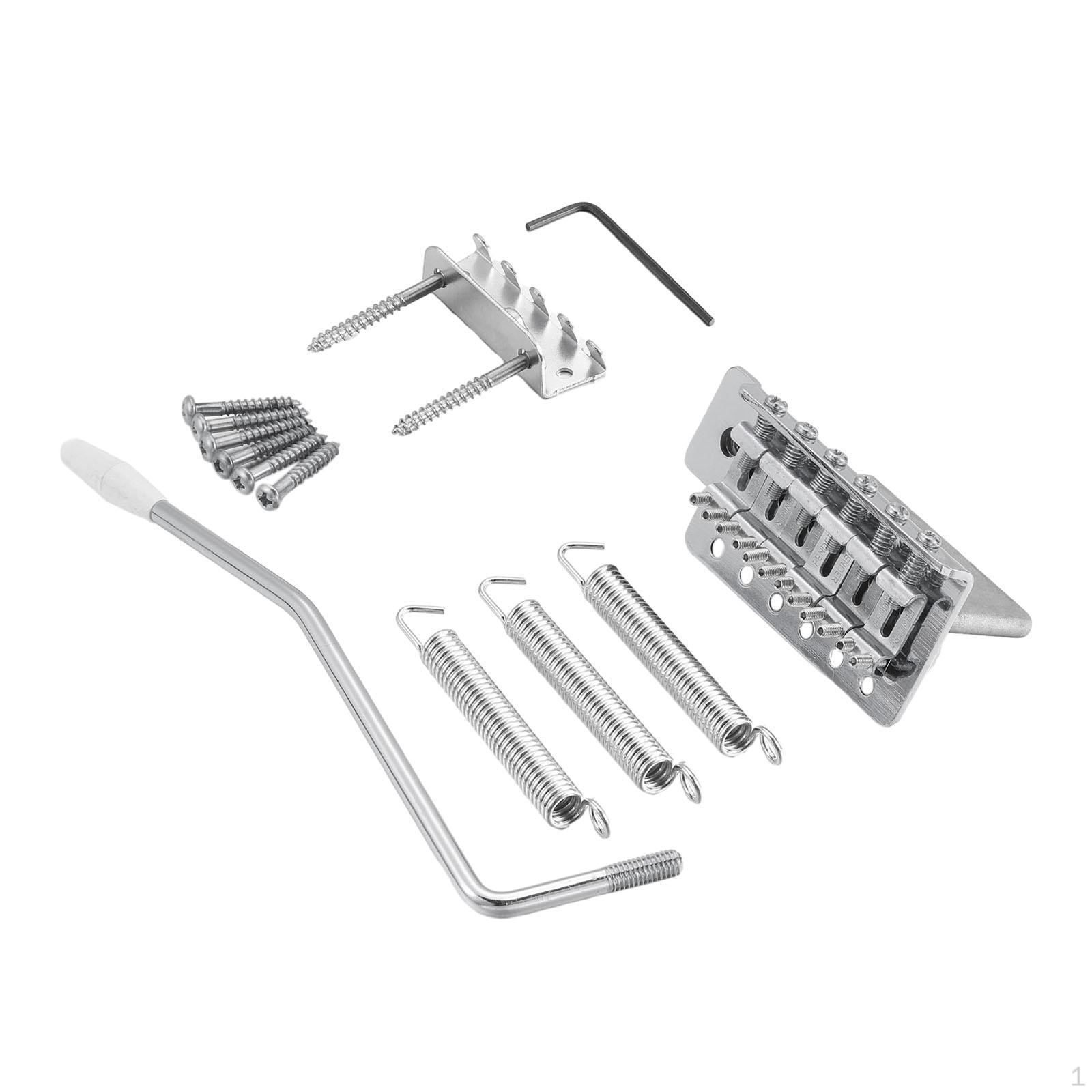 

52.5mm Guitar Tremolo Bridge Set Accessories Adjustment Wrenches with Bar for Electric