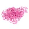 20PCS   Plastic Coated Wire Paperclip Bear Shape Bookmark Clip File Notebook Holder