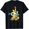 The Simpsons Family Donut Reach Cotton Men T Shirt