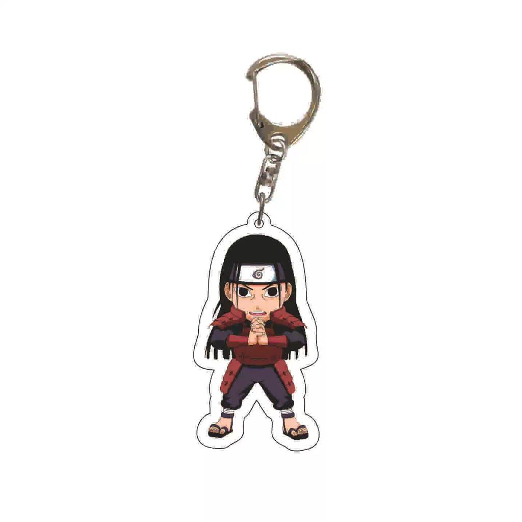 Llavero acrílico de Anime Naruto, accesorio, llavero de dibujos animados de Uzumaki Naruto
