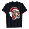 Unisex Santa Claus Christmas Lights Tee - Loose Fit Pullover