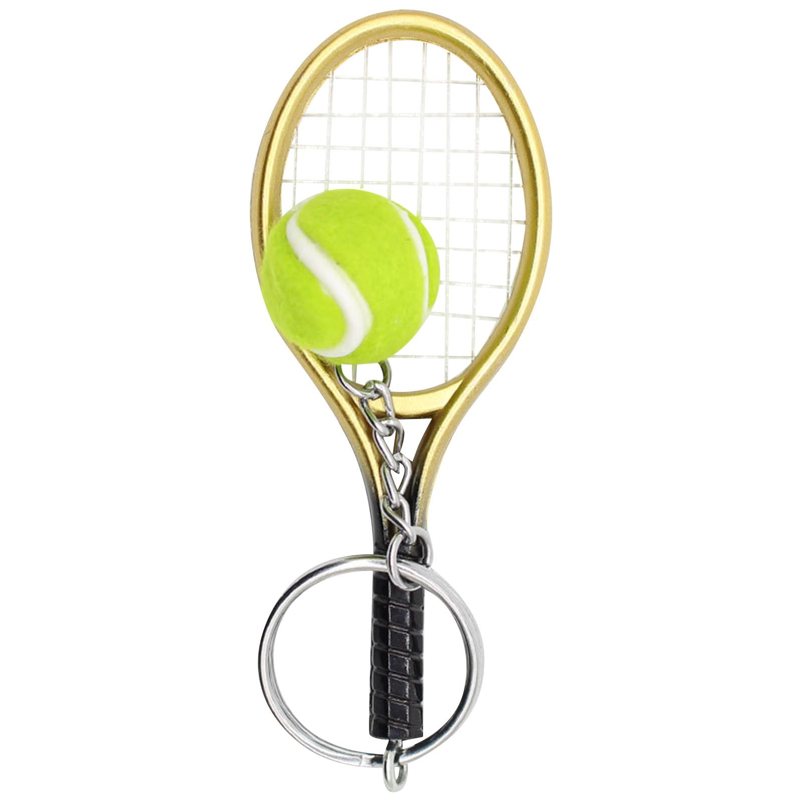 

Креативный брелок для ключей «Теннис», спортивный инвентарь, спортивный сувенир, кулон, школьный приз One Size золотой