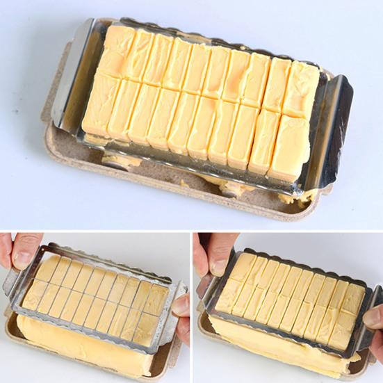 Butterschneider-Box mit transparentem Deckel, Lebensmittelqualität, Arbeitsplatte, Butterbehälter, Aufbewahrungsbox, Küchenzubehör
