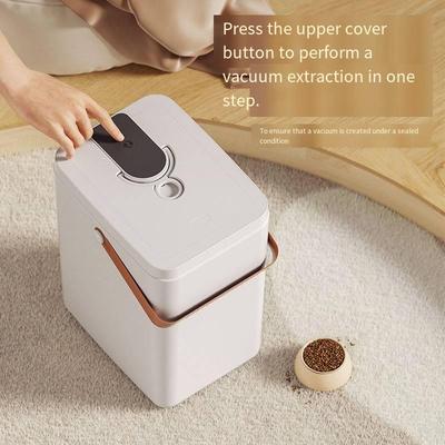 Intelligent Vacuum Storage Grain Bucket with Moisture-proof and Anti-humidity Function. Cat Food Bucket for Pets. Dog Food Bucket. Large Capacity.