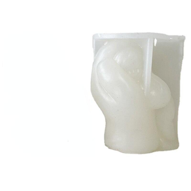 

Форма для свечей для мамы и ребенка, форма для младенцев в руках, DIY 3D силиконовая форма для портрета, серия для родителей и детей белый