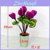 Artificial Cyclamen Persicum Flower Potted Plant For Home Decor And Wedding Centerpieces