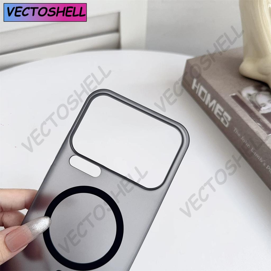 Ultra-thin Matte Magnetic Phone Case For Xiaomi 17 15 14 13 Pro Max Ultra Translucent Soft Bumper For Magsafe Cover