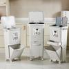 2026 Large-Capacity Kitchen Trash Can with Lid, Double Layer for Dry & Wet Waste Separation