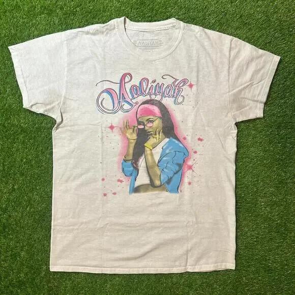 retro Aaliyah graphic with a pop of pink Short Sleeve Shirt AHN01202 Unisex T-Shirt XXXL