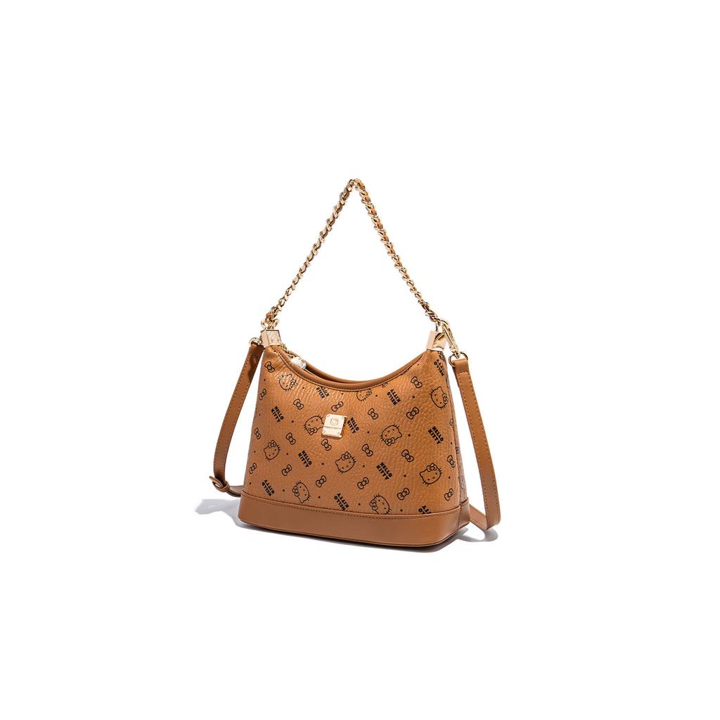 New Sanrio Hello Kitty PU Portable Crossbody Bag, Shoulder Bag Women's Pink/Brown/Milk Tea SHHF41588