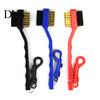 Plastic Golf Cleaning Brush 2 Sided Useful Multi-functional Steel Club for Outdoor Dense Bristle