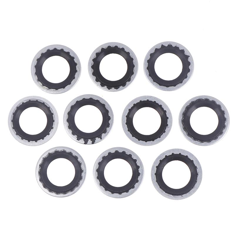 10Pcs Air Conditioning Sealing Gasket For Car A/C System Expansion Valve Gasket Accessories