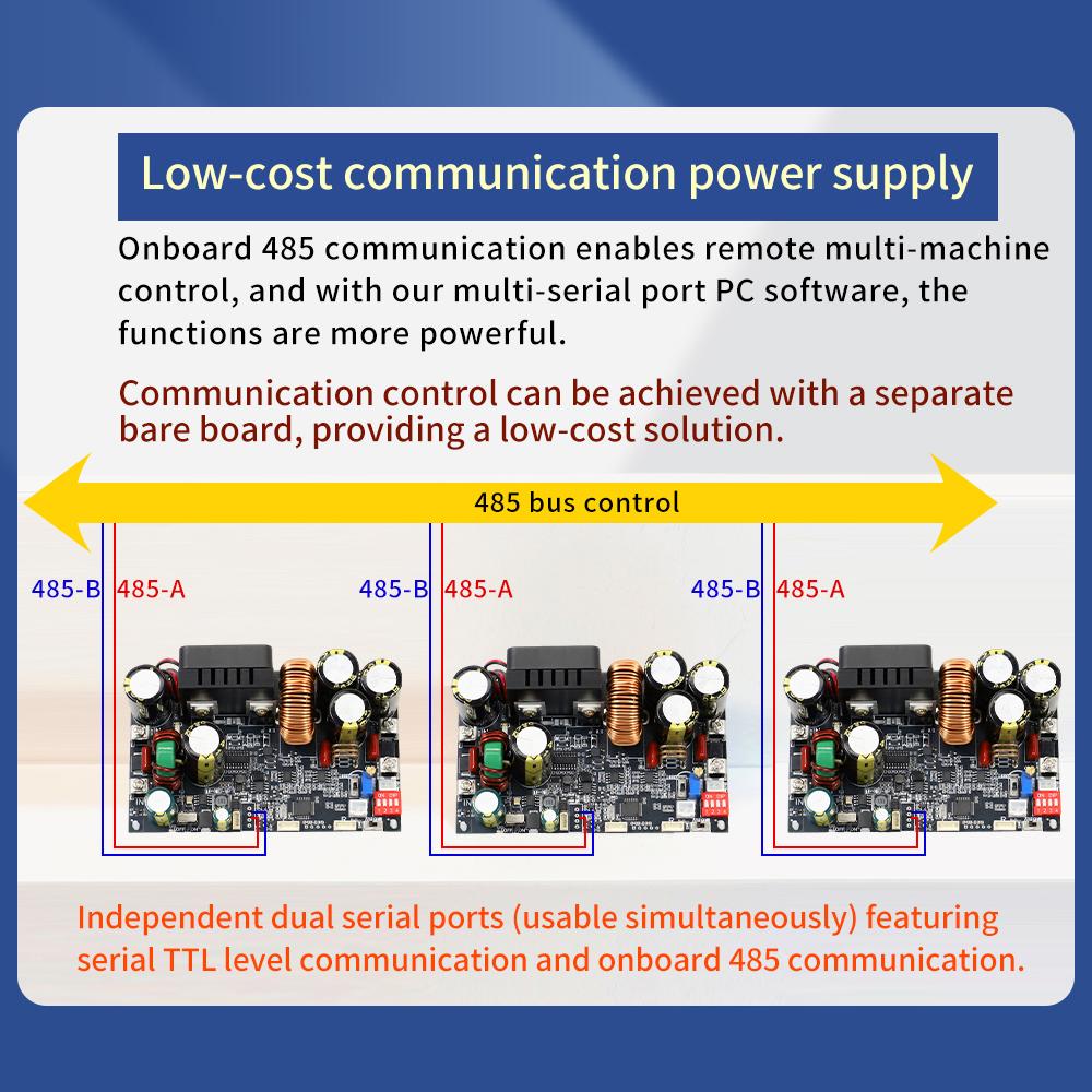 XY12522 CNC DC Adjustable Buck Power Supply Constant Voltage Constant Current Module 22A/2000W Input Voltage DC12-140V