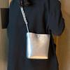IELGY Ladies Messenger Bag Fashionable Shoulder Texture Summer Commuter Bucket Bag