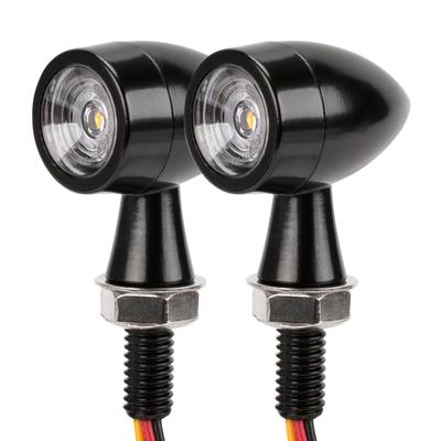 RACEAST Clignotant de Moto, LED, Petit, Usage Général, M8, Mini Clignotant, Universel 12