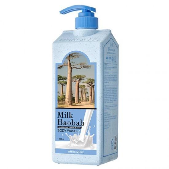 Milk Baobab Body Lotion 500ml/Body Wash 1000ml, White Soap Ivory Musk White Musk Baby Powder Damask Rose Flora Bouquet Lime and Basil Lavender Garden