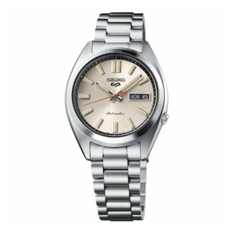 

SEIKO 100m waterproof automatic/manual mechanical movement Steel Strap men s watch brown dial SRPK91