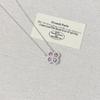 Hai Rui Women's Four-Leaf Clover Necklace - Full Diamond Inlaid Pendant with Versatile Snowflake and Colorful Diamond Flower Elements