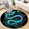 1pc Moon Snake Office Round Area Rug,  Mat Suitable For Office, Under Office Chairs Bedroom Living Room Home Decor, Room Deco