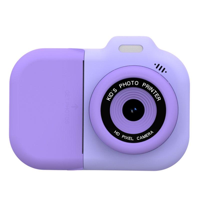 ABUO-Mini Digital Video Camera 1080P Dual Lens For Kids Boys Girls Instant Print Camera Photo Printing Thermal Paper A