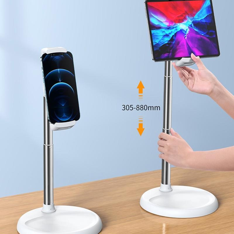 Adjustable Height Angle Mobile Phone Holder Bracket Floor Table Sofa Tablets Stand for 4-12.9in for Creative Gift