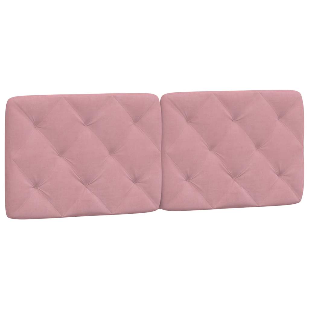 Bed Frame without Mattress Pink 140x200 cm Velvet