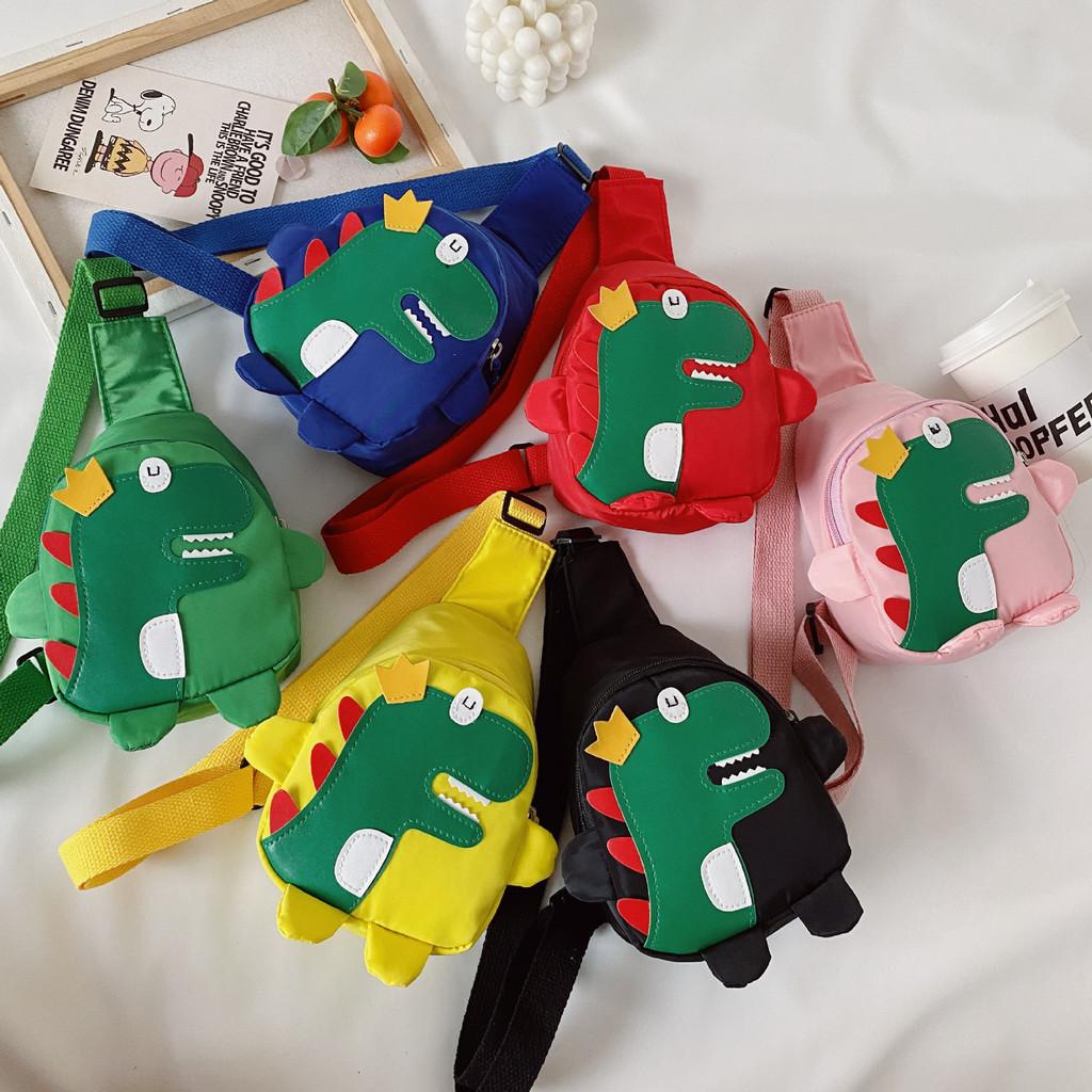 Fashionable Nylon Chest Bag For Boys And Girls In Cute Dinosaur Style For Fun Everyday Adventures