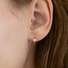 (Silver 925) Star Cubic Hoop Earrings EC3262