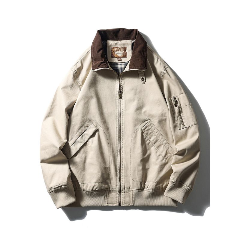 American Retro Vintage Harrington G9 Jacket for Men, Autumn Workwear, Foreign Trade Men's Clothing, Flight Hunting Jacket