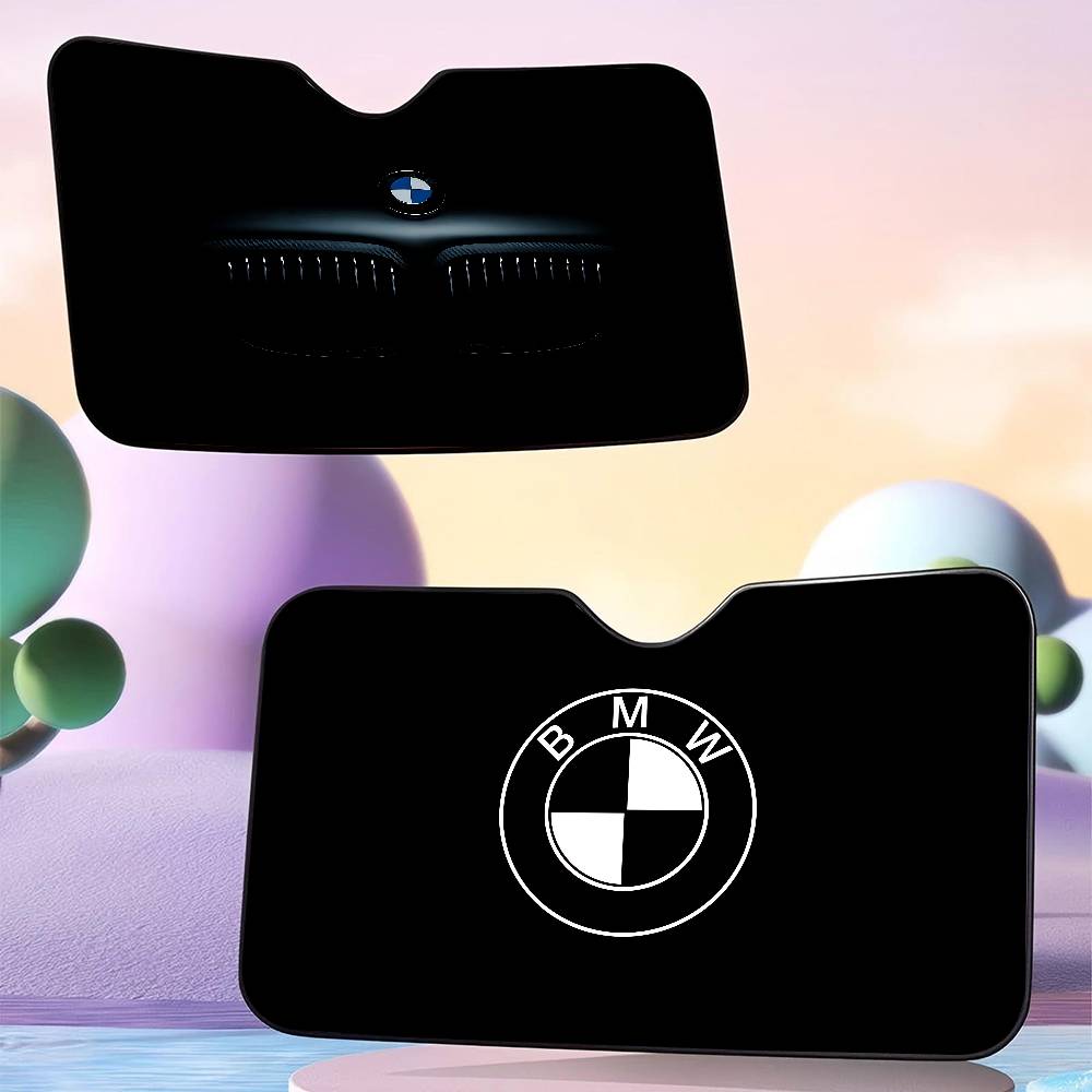 BBKG7 Luxury Sport Car B-BMWs Car Windshield Foldable Sun Shade Cover Block Reflector Portable Breathable Anti UV Protector Screen