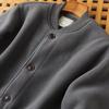 2026 New Style Double-Sided Fleece-Lined Baseball Jacket - Unisex Thickened Warm Outerwear for Autumn/Winter