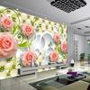 Custom Any Size Photo Wallpaper 3d Wall Decor For Living Room Modern Simple And Stylish 3d Rose Flower Wall Mural