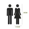 Wc Door Washroom Sign Women Symbol Hotel Restaurant Signage Toilet Sticker Signboard Toilet Symbol